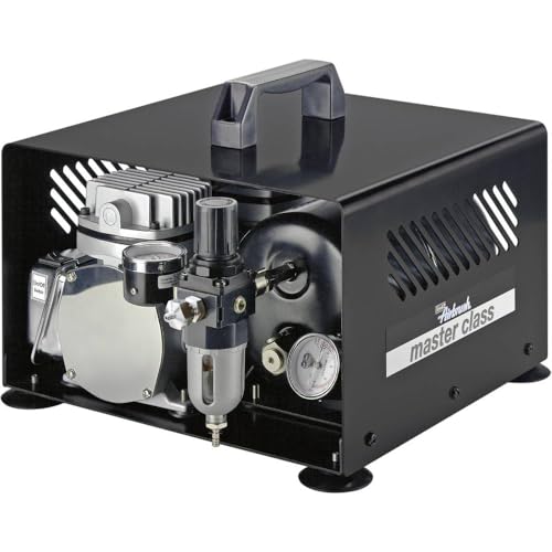 Revell 39138 l Airbrush Standard Class Kompressor | Der ideale Einstieg in die Welt des Airbrush-Lackierens | Max 4,4 Bar | für Große Flächen geegnet | Detailreiches Lackieren Garantiert von Revell