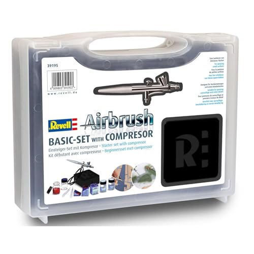 Revell New Basic 39195 Airbrush-Einsteiger-Set Modellbau, Mehrfarbig von Revell