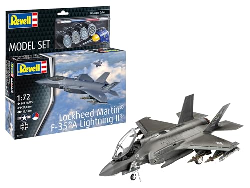 Revell 63799 Modellset Lockheed Martin F-35A Lightning II 1:72 Plastikmodellbausatz & Zubehör Revell 63799 Modellset Lockheed Martin F-35A Lightning II 1:72 Plastikmodellbausatz & Zubehör von Revell