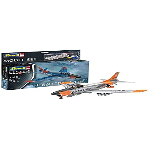 Revell 63832 1:48-Modellset F-86D Dog Sabre originalgetreuer Modellbausatz für Fortgeschrittene, unlackiert von Revell