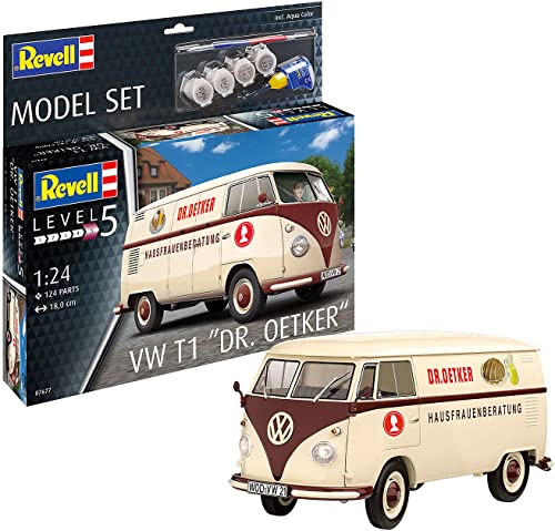 Revell 67677 Volkswagen T1 Bus Dr. Oetker Model Set 1:24 Scale 67677-Volkswagen Modellset von Revell