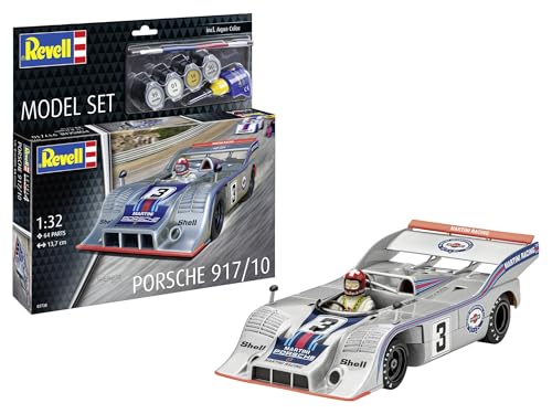 Revell 67738 Modellset Porsche 917/10 Maßstab 1:32 ungebaut/unlackiert Plastikmodellbausatz mit Zubehör von Revell