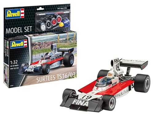 Revell 67739 Modellset Surtees TS16/03 im Maßstab 1:32, ungebaut/unlackiert, Plastikmodellbausatz mit Zubehör von Revell