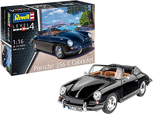 Revell 7043 Porsche Fahrzeug 07043 356 Cabriolet Automodell Bausatz 1:16 von Revell