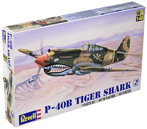 Revell 85-5209 Monogram P-40B Tiger Shark 1:48 Modellflugzeug Modellbau, Mehrfarbig, Jan-48 von Revell