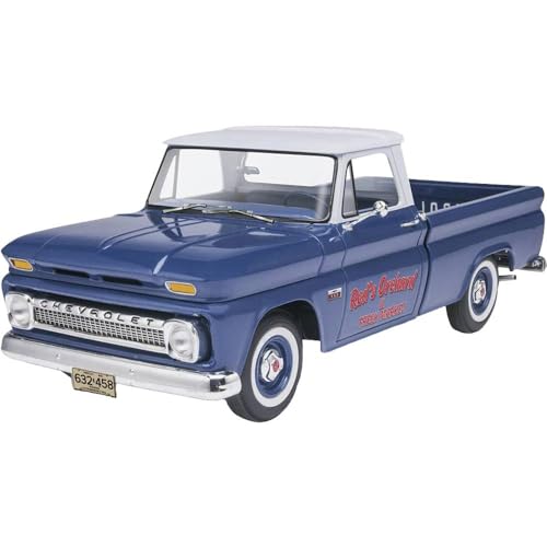 Revell Modellbausatz '66 Chevy Fleetside Pickup I Detailgetreuer Automodell Bausatz I Maßstab 1:25 I Ideal für Fahrzeugliebhaber und Modellbauer Revell Modellbausatz '66 Chevy Fleetside Pickup I Detailgetreuer Automodell Bausatz I Maßstab 1:25 I Ideal für Fahrzeugliebhaber und Modellbauer von Revell