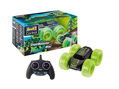 Revell Control RC Stunt Monster Mini 1080 I Empfohlen für Kinder ab 6 Jahren I Bietet spektakuläre Flips und Drehungen I Allradantrieb für optimale Leistung I LED-Räder für coole Lichteffekte von Revell