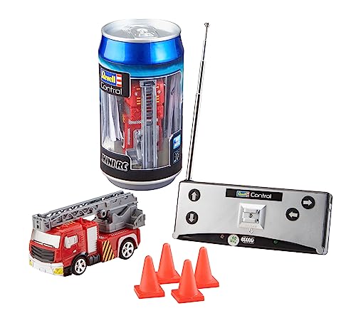 Revell Control Mini RC Fire Truck I Maßstab 1:43 I Perfekt für Kinder ab 8 Jahren I Realistisches Design und Detailgenauigkeit I Geeignet für den Innen- und Außenbereich I Mit offizieller Lizenz von Revell