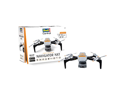 Revell Control 23811 Navigator NXT Quadrocopter RtF Kameraflug Modellbau, Grau, Orange, Schwarz von Revell