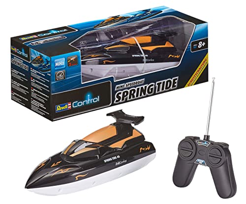 Revell Control Spring Tide I Ferngesteuertes RC Boot I für Kinder und Erwachsene ab 8 Jahren I Mit LI-ION Akku für Stundenlangen Spaß I GHz Fernsteuerung I Ideal für Einsteiger Revell Control Spring Tide I Ferngesteuertes RC Boot I für Kinder und Erwachsene ab 8 Jahren I Mit LI-ION Akku für Stundenlangen Spaß I GHz Fernsteuerung I Ideal für Einsteiger von Revell Control