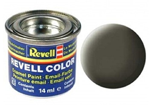 Revell Emaille-Farbe, 14 ml, Farbe: NATO-Olive, Mattes Finish. von Revell