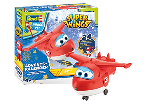 Revell Junior Kit 01024 Super Wings Adventskalender Jett Bauen-Schrauben-Spielen, 24 Tage cooler Bastelspaß, ab 4 Jahre, 20 cm Revell Junior Kit 01024 Super Wings Adventskalender Jett Bauen-Schrauben-Spielen, 24 Tage cooler Bastelspaß, ab 4 Jahre, 20 cm von Revell