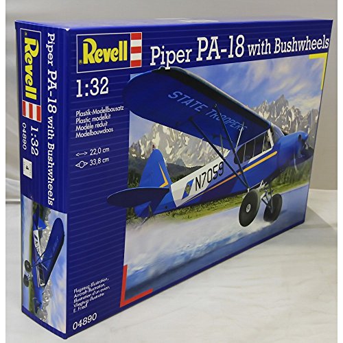 Revell Modellbau 04890 - Piper PA-18 with Bushwheels im Maßstab 1:32 von Revell