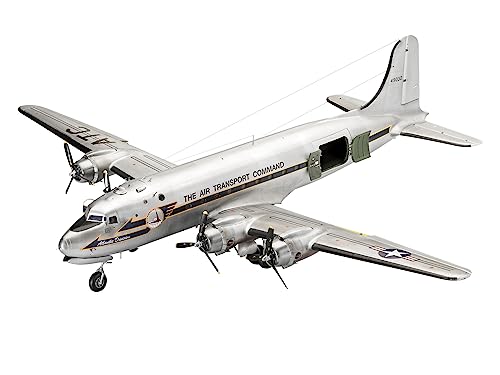 Revell Modellbausatz I Geschenkset 75. Jahrestag Berliner Luftbrücke I C-54 D Skymaster I 352 Teile I Maßstab 1:72 I für Kinder und Erwachsene ab 13 Jahren von Revell