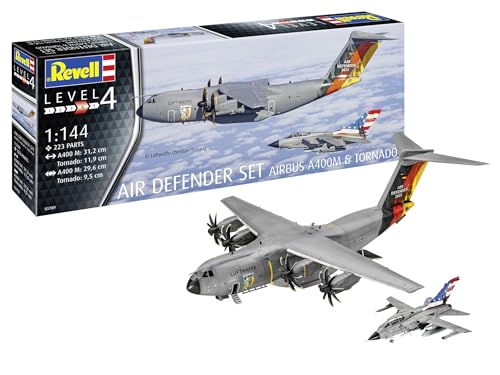 Revell Modellbau I Air Defender I Bausatz I Maßstab 1:144 I 223 Teile I Bastelset ab 12 Jahren I Präzisionsmeisterwerk am Himmel von Revell