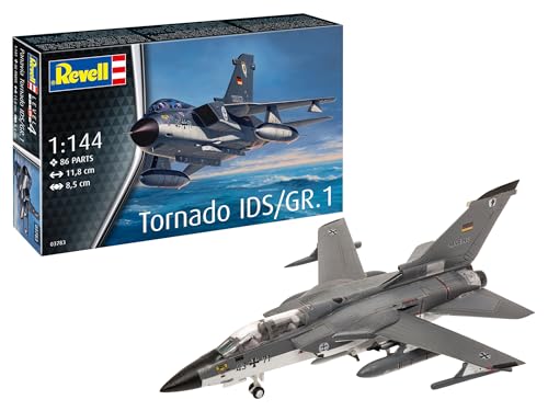Revell Modellbausatz Panavia Tornado IDS/GR.1 – 1:72 – Detailliertes Cockpit, bewegliche Schwenkflügel, realistische Gravuren – Flexible Bewaffnung für vielseitige Darstellung Revell Modellbausatz Panavia Tornado IDS/GR.1 – 1:72 – Detailliertes Cockpit, bewegliche Schwenkflügel, realistische Gravuren – Flexible Bewaffnung für vielseitige Darstellung von Revell Modellbau