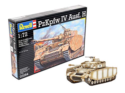 Revell Modellbausatz Panzer 1:72 - PzKpfw. IV Ausf.H im Maßstab 1:72, Level 4, originalgetreue Nachbildung mit vielen Details, 03184 von Revell