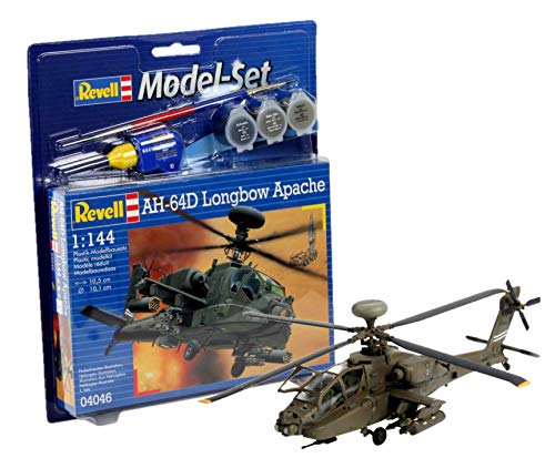 Revell Modellbausatz 64046 - Model Set AH-64D Longbow Apache im MaÃstab 1:144, Mittel von Revell