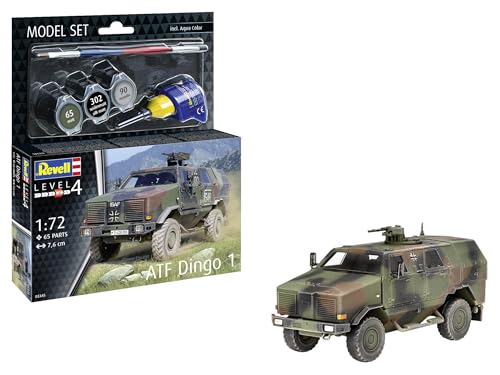 Revell Modellbausatz ATF Dingo 1 | gepanzertes Transportfahrzeug | Maßstabsgetreu mit detaillierten Komponenten | Zubehör inkl. Kleber und Pinsel Revell Modellbausatz ATF Dingo 1 | gepanzertes Transportfahrzeug | Maßstabsgetreu mit detaillierten Komponenten | Zubehör inkl. Kleber und Pinsel von Revell