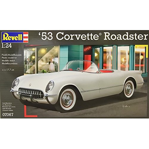 Revell Modellbausatz Auto 1:24 - '53 Corvette Roadster im Maßstab 1:24, Level 4, originalgetreue Nachbildung mit vielen Details, 07067 Revell Modellbausatz Auto 1:24 - '53 Corvette Roadster im Maßstab 1:24, Level 4, originalgetreue Nachbildung mit vielen Details, 07067 von Revell
