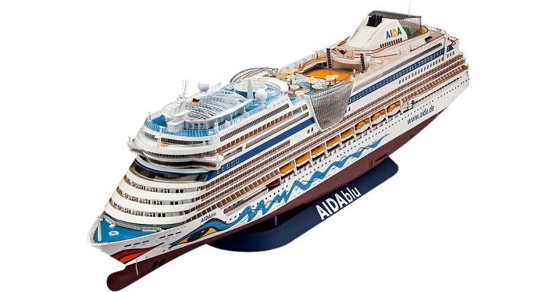 Kreuzfahrtschiff AIDA (AIDAblu, sol, mar or stella), Revell Modellbausatz im Maßstab 1:400, 380 Teile, 63,4 cm von Revell