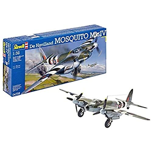 Revell Modellbausatz Flugzeug 1:32 - De Havilland MOSQUITO MK.IV im Maßstab 1:32, Level 4, originalgetreue Nachbildung mit vielen Details, 04758 Revell Modellbausatz Flugzeug 1:32 - De Havilland MOSQUITO MK.IV im Maßstab 1:32, Level 4, originalgetreue Nachbildung mit vielen Details, 04758 von Revell