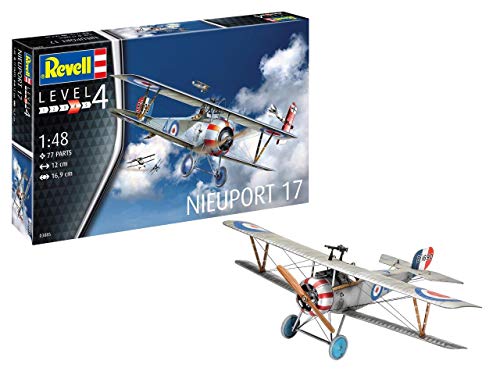 Revell Modellbausatz Flugzeug 1:48 - Nieuport 17 I Maßstab 1:32 I Level 4 I originalgetreue Nachbildung mit vielen Details I Für Kinder ab 12 Jahren I RV 03846 von Revell