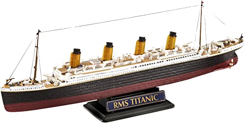 Revell Modellbausatz Schiff 1:700&1:1200 - Geschenkset R.M.S. Titanic im Maßstab 1:700&1:1200, Level 4, originalgetreue Nachbildung mit vielen Details, Kreuzfahrtschiff, 05727 von Revell