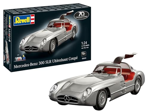 Revell Modellbausatz Mercedes-Benz 300 SLR 70 Jahre Uhlenhaut Coupé Legendärer Rennwagen mit Flügeltüren, detailliertem Achtzylindermotor & beweglichen Teilen – Für Mercedes- & Motorsportfans Revell Modellbausatz Mercedes-Benz 300 SLR 70 Jahre Uhlenhaut Coupé Legendärer Rennwagen mit Flügeltüren, detailliertem Achtzylindermotor & beweglichen Teilen – Für Mercedes- & Motorsportfans von Revell Modellbau