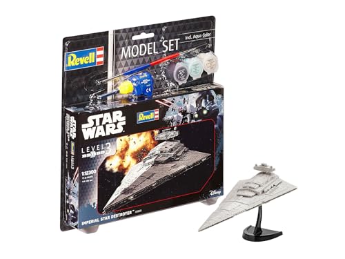 Revell Modellbausatz Star Wars Imperial Star Destroyer I Maßstab 1:12300 I Level 3 I Detailgetreue Nachbildung I Einfaches Kleben und Bemalen von Revell