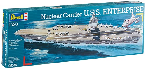 Revell Modellbausatz Schiff 1:720 - Nuclear Carrier U.S.S. Enterprise im Maßstab 1:720, Level 4, originalgetreue Nachbildung mit vielen Details, 05046, Bunt Revell Modellbausatz Schiff 1:720 - Nuclear Carrier U.S.S. Enterprise im Maßstab 1:720, Level 4, originalgetreue Nachbildung mit vielen Details, 05046, Bunt von Revell