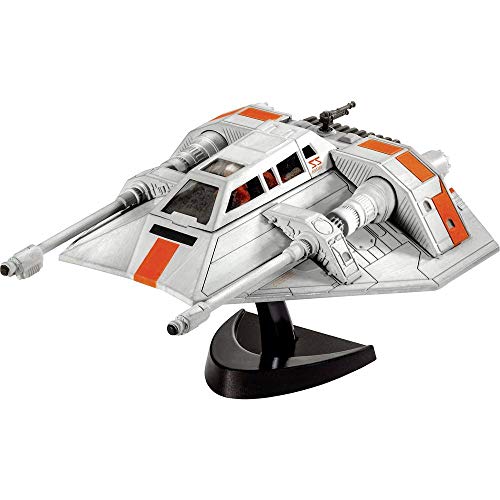 Revell Modellbausatz Star Wars Snowspeeder I Ikonisches Raumschiff I Maßstab 1:52 I Detailliertes Cockpit und nachgebildete Bewaffnung I Für Star Wars Fans I Mit Displayständer und Pilotenfigur von Revell