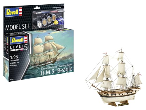 Revell Modellset 65458 Modellset HMS Beagle 1:96 Ungebaut/Unlackiert Plastikmodellbausatz mit Zubehör Revell Modellset 65458 Modellset HMS Beagle 1:96 Ungebaut/Unlackiert Plastikmodellbausatz mit Zubehör von Revell