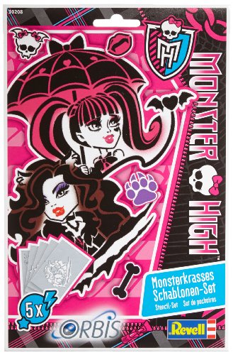 Revell Orbis 30208 - Kinderairbrush - Schablonen-Set Monster High II von Revell