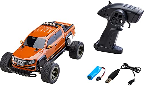 Revell Control RC Truggy VW Amarok I Maßstab 1:16 I Detailgetreue Nachbildung des VW Amarok I Ausgestattet mit großen Gummireifen und kraftvollem Antrieb I innovative 2.4 GHz Fernsteuerungstechnologie von Revell