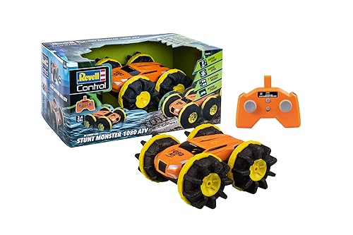 Revell Control Control Stunt Car Monster 1080 ATV I Stuntcar für Land und Wasser I 360 Grad Spins und Flips I 2.4 GHz Fernsteuerung I Robuste Konstruktion für hohe Haltbarkeit I Geeignet ab 8 Jahren von Revell