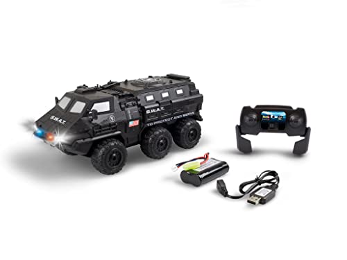 Revell Control I RC Truck S.W.A.T Tactical Truck I ferngesteuerter RC Truck I mit Frontbeleuchtung und großen Gummireifen I für Kinder und Erwachsene ab 8 Jahren von Revell