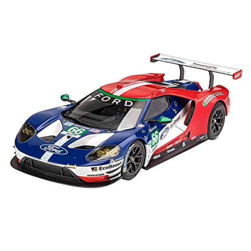 Revell Modellbausatz Ford GT-Le Mans 1:24 I Schwarz I Authentische Nachbildung mit Präzisionsdetails, Originalabziehbildern und Mehrteiliger Karosserie für ein realistisches Bau-Erlebnis I Level 4 von Revell