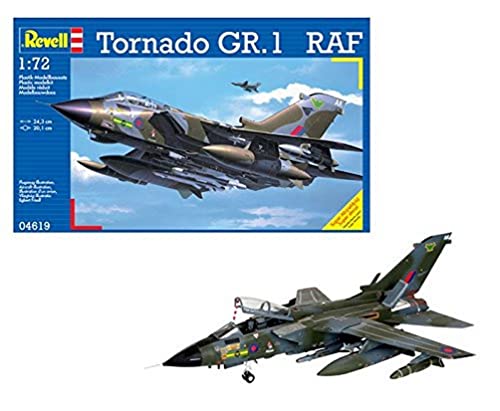 Revell RV04619 Modellbausatz Flugzeug 1:72 - Tornado GR.1 RAF im Maßstab 1:72, Level 4, originalgetreue Nachbildung mit vielen Details, 04619, grün Revell RV04619 Modellbausatz Flugzeug 1:72 - Tornado GR.1 RAF im Maßstab 1:72, Level 4, originalgetreue Nachbildung mit vielen Details, 04619, grün von Revell