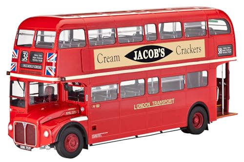 Revell Modellbausatz London Bus I Doppeldecker-Bus im Maßstab 1:24 I Level 5 I Detailgetreue Nachbildung des klassischen roten Busses I Umfangreiche Details für präzise Modellierung Revell Modellbausatz London Bus I Doppeldecker-Bus im Maßstab 1:24 I Level 5 I Detailgetreue Nachbildung des klassischen roten Busses I Umfangreiche Details für präzise Modellierung von Revell