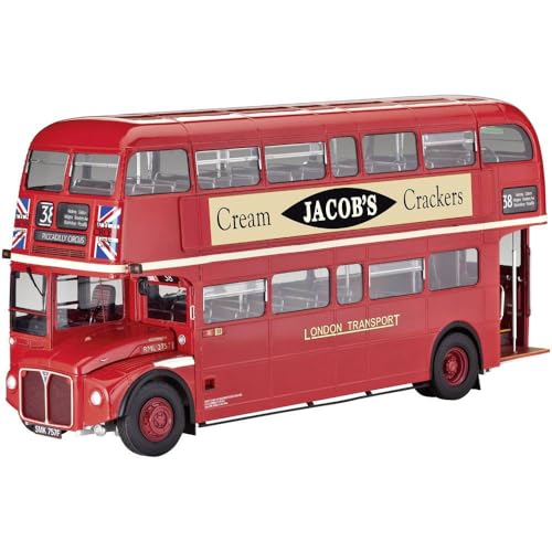 Revell Modellbausatz London Bus I Doppeldecker-Bus im Maßstab 1:24 I Level 5 I Detailgetreue Nachbildung des klassischen roten Busses I Umfangreiche Details für präzise Modellierung von Revell