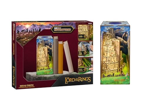 Revell Tiny Adventures Buchstütze Herr der Ringe I 3D Diorama der Weißen Stadt aus Holz mit LED I Bastelset als Book Nook für Fantasy-Fans I Perfekte Deko & Geschenkidee von Revell