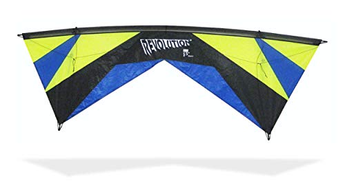 Revolution Kites EXP LIM/Blu Vsrv00113 Drachen Reflex Experience, Limette/Blau/Schwarz, one Size von Revolution Kites