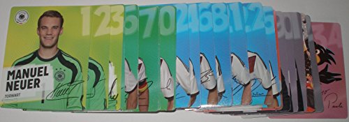 Alle 34 REWE DFB Sammelkarten 2014 WM Sticker Komplett-Set Deutsche Fußball N... von Jlwiy