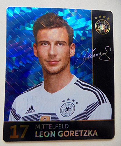 Rewe 2018 WM DFB Russland - Glitzer Einzelkarten Sammelkarten Komplettset (GLITZER KARTE NUMMER 17 - LEON GORETZKA) von Rewe