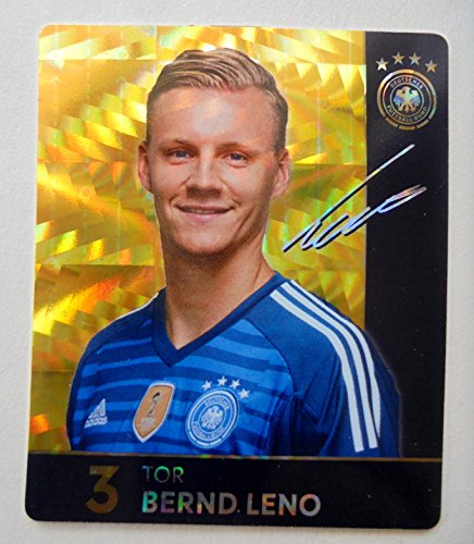 Rewe 2018 WM DFB Russland - Glitzer Einzelkarten Sammelkarten Komplettset (GLITZER KARTE NUMMER 3 - BERND LENO) von Rewe