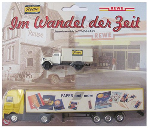 Rewe Nr. - Im Wandel der Zeit - MB Actros Sattelzug & Oldtimer von Rewe