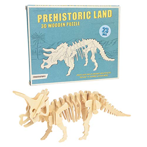 Rex London Make Your Own Triceratops 3d Wooden Puzzle von Rex London
