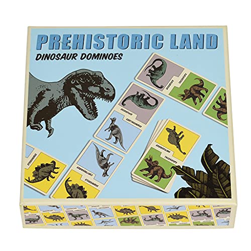 Rex London - Dominospiel 'Prehistorie' - Karton, 7 Dinosaurier, 3+ Jahre, Unisex, 2021 von Rex London