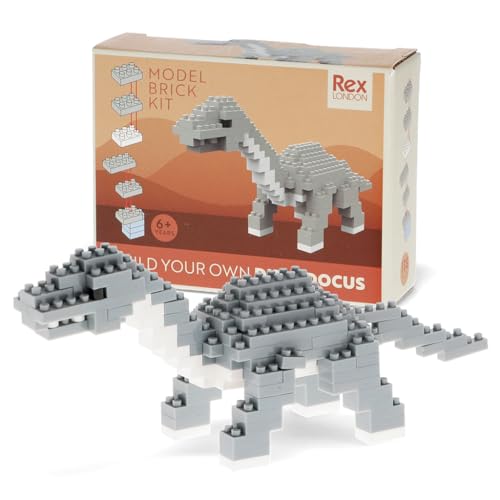 Rex London Mikro-Bausteine Diplodocus Bausatz, 138 Teile, detailreiches Dino-Modell für Kinder ab 6 Jahren, kreativer Bastelspaß mit Anleitung, Geschenkidee Rex London Mikro-Bausteine Diplodocus Bausatz, 138 Teile, detailreiches Dino-Modell für Kinder ab 6 Jahren, kreativer Bastelspaß mit Anleitung, Geschenkidee von Rex London